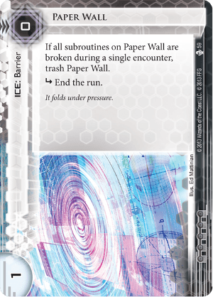 Android Netrunner Paper Wall Image