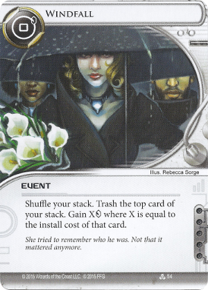 Android Netrunner Windfall Image