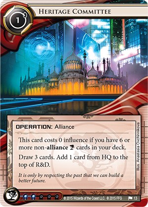 Android Netrunner Heritage Committee Image