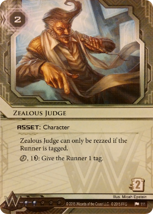 Android Netrunner Zealous Judge Image